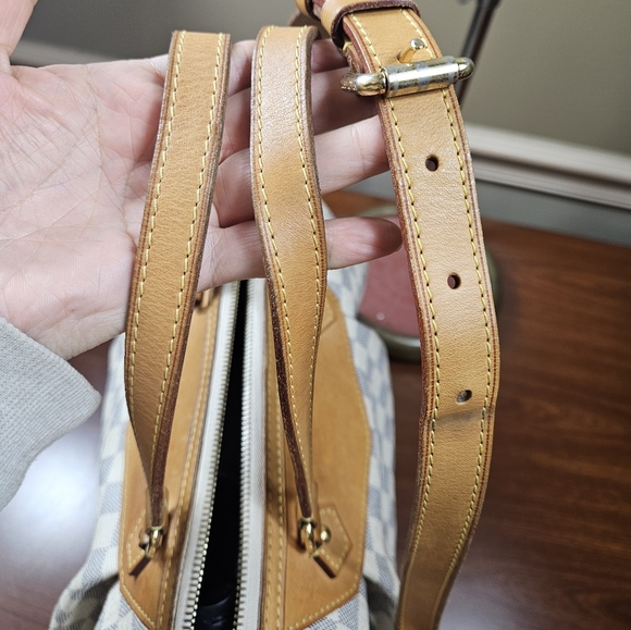 Auth Louis Vuitton Siracusa GM Demier Azur Handbag bag - Picture 3 of 14